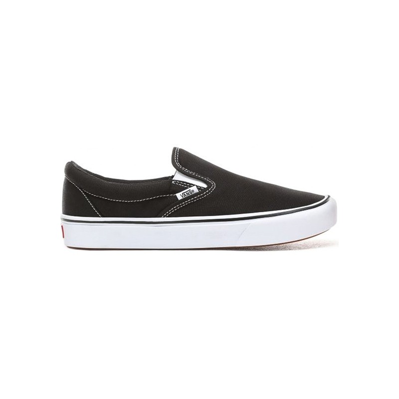 comfycush slip on vans black