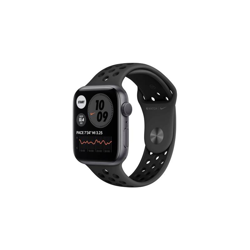 限定SALEセールApple Watch Nike Series 6 44mm GPSモデル スペースグレイアルミニウムケース Nikeスポーツループ スマートウォッチ本体