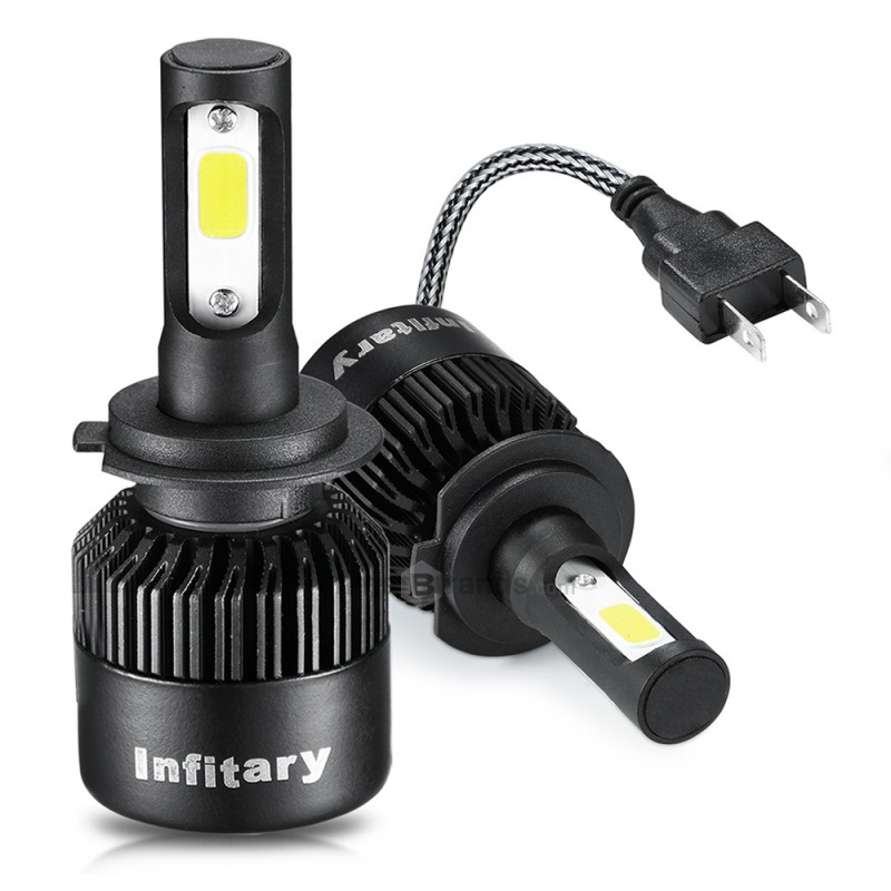 Infitary H7 LED Car Headlight Bulb 72W 8000LM 6500K Auto Headlamp 12V ...